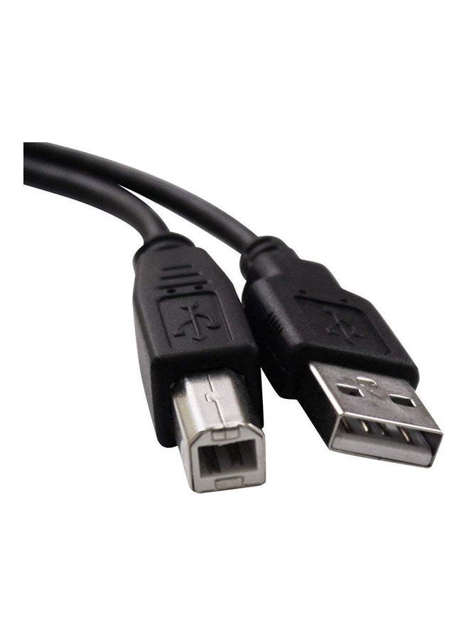 كابل USB للطابعة أسود - Image 4